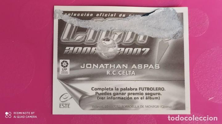 Cromos de f&uacute;tbol: JONATHAN ASPAS CELTA DE VIGO ESTE 06 07 2006 2007 - Foto 2