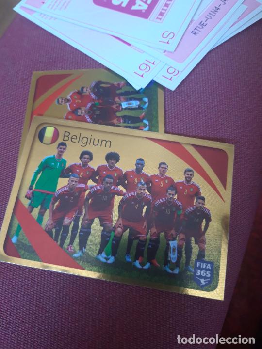 Fu&szlig;ball-Sticker: Belgica 852 ESCUDO escudo Fifa 365 sin pegar panini