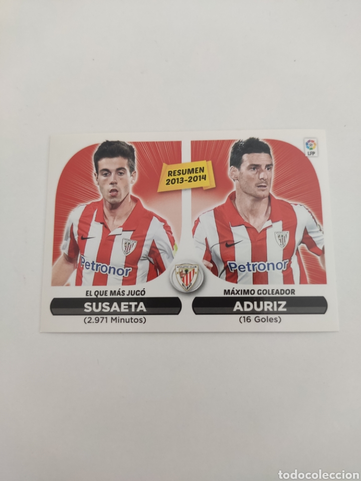 Cromos de f&uacute;tbol: LIGA ESTE 2014 2015 14 15 PANINI SUSAETA ADURIZ N&ordm; 24 RESUMEN ATHLETIC DE BILBAO