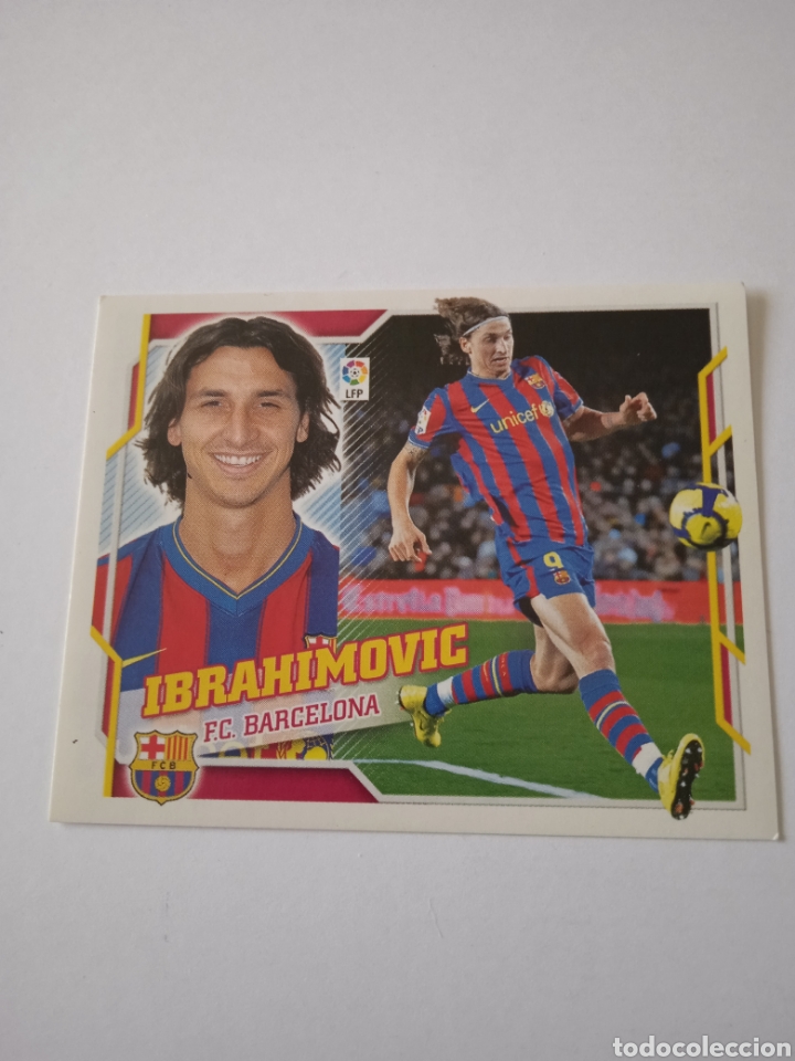 Cromos de f&uacute;tbol: Cromo de Ibrahimovic Este 10-11 - Foto 1