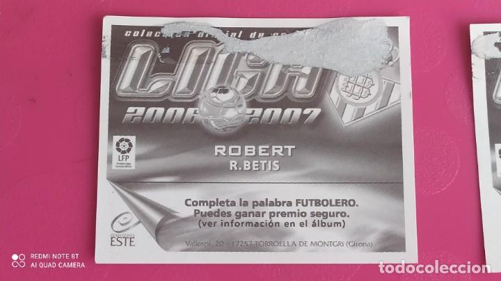 Cromos de f&uacute;tbol: ROBERT BETIS ESTE 06 07 2006 2007 - Foto 2