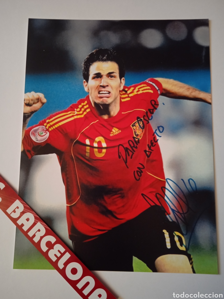 Cromos de f&uacute;tbol: Foto de Cesc serigrafiada con Espa&ntilde;a - Foto 2