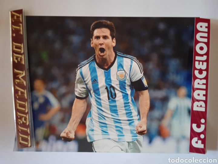 Cromos de f&uacute;tbol: Foto de Messi con Argentina - Foto 1