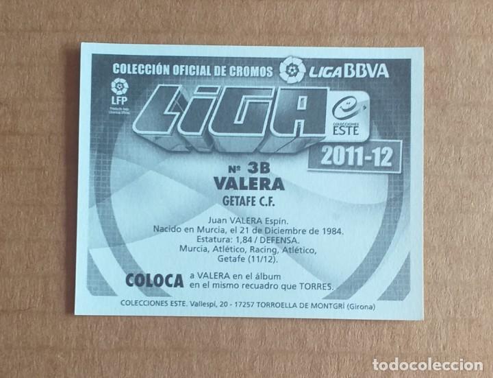 Cromos de f&uacute;tbol: Cromo n&ordm; 3B Valera COLOCA Getafe Ediciones ESTE 2011-2012. Nuevo. - Foto 3