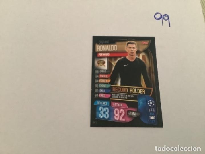 Cromos de f&uacute;tbol: 28. RH3.CROMO TOPPS 2019-2020 CRISTIANO RONALDO R&Eacute;CORD HOLDER. MATCH ATTAX