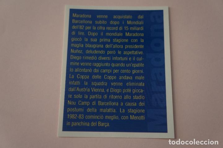 Cromos de F&uacute;tbol: CROMO DE FUTBOL IL PIU GRANDE MARADONA SIN PEGAR N&ordm; 54 A&Ntilde;O 2005 DE PREZIOSI COLLECTION