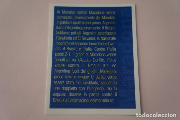 Cromos de F&uacute;tbol: CROMO DE FUTBOL IL PIU GRANDE MARADONA SIN PEGAR N&ordm; 56 A&Ntilde;O 2005 DE PREZIOSI COLLECTION