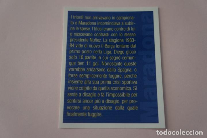 Cromos de F&uacute;tbol: CROMO DE FUTBOL IL PIU GRANDE MARADONA SIN PEGAR N&ordm; 72 A&Ntilde;O 2005 DE PREZIOSI COLLECTION