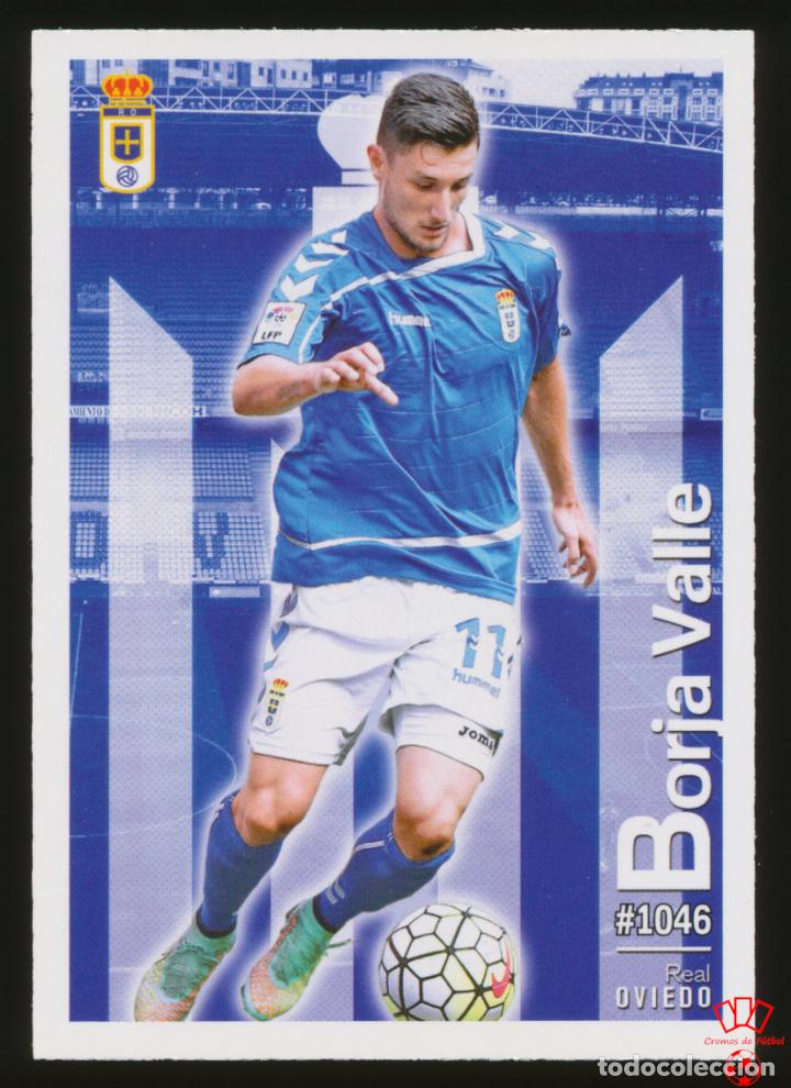 Fu&szlig;ball-Sticker: #1046. BORJA VALLE - Real Oviedo 2015/2016 - Mundicromo Fichas Liga Card/Cromo 15/16