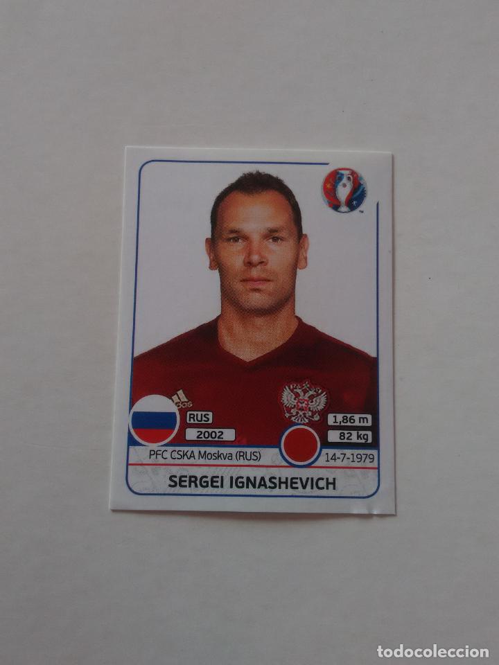 Cromos de Futebol: 163 SERGEI IGNASHEVICH RUSIA EURO 2016 FRANCIA EUROCOPA 16 FIGURA CROMO STICKER F&Uacute;TBOL PANINI