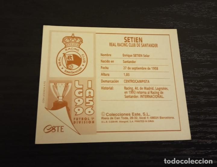 Cromos de f&uacute;tbol: -ESTE 95-96 : SETIEN ( SANTANDER ) - Foto 2