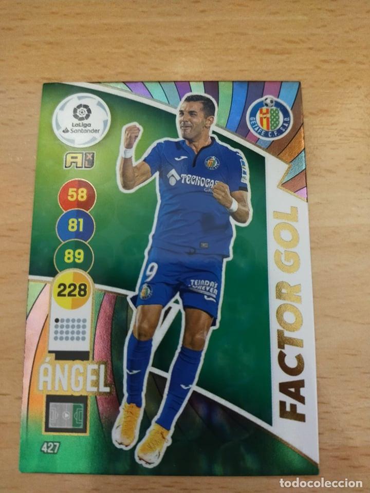 Cromos de f&uacute;tbol: Adrenalyn 20/21. Angel. Getafe. Factor Gol. - Foto 1