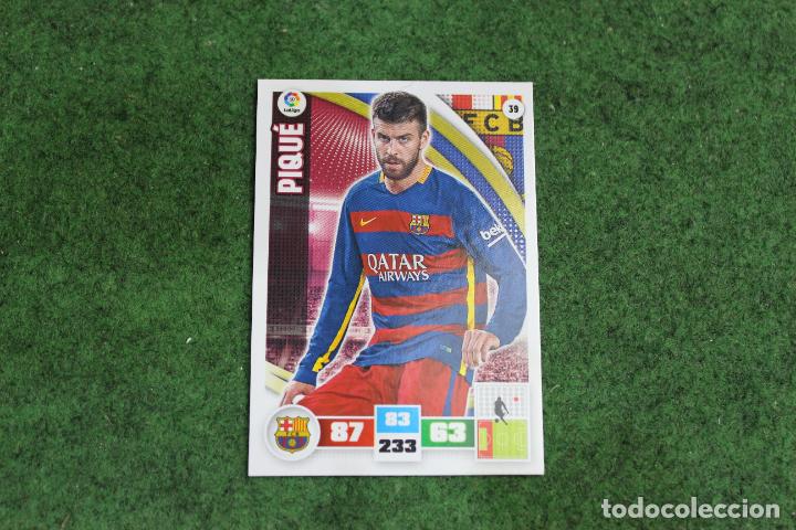 Cromos de F&uacute;tbol: 039 PIQU&Eacute; ADRENALYN XL 2015-16 LALIGA SANTANDER