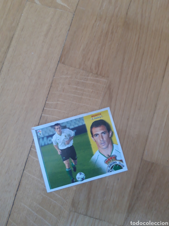 Cromos de f&uacute;tbol: Munitis Racing de Santander este coloca 02 03 2002 2003 ventanilla - Foto 1