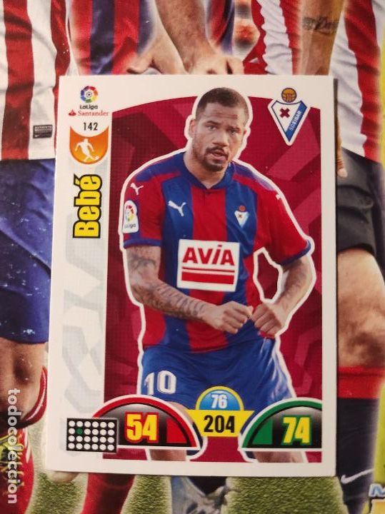 Cromos de f&uacute;tbol: 142 BEBE EIBAR ADRENALYN 2017 2018 17 18 - Foto 1
