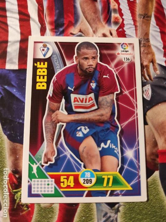 Cromos de f&uacute;tbol: 136 BEB&Eacute; EIBAR ADRENALYN 2016 2017 16 17 - Foto 1