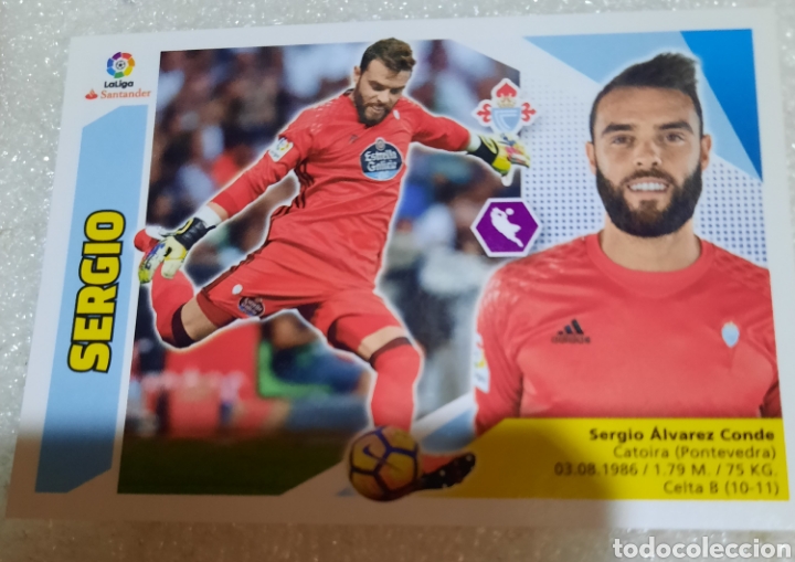 Cromos de f&uacute;tbol: Sergio. Este 2017-2018. R. C. Celta de vigo - Foto 1