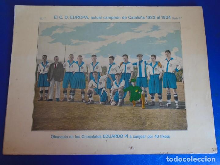 Cromos de Futebol: (F-210716)CROMO LAMINA FUTBOL C.D.EUROPA CHOCOLATES EDUARDO PI A&Ntilde;OS 20 (32 X 26 CM.)