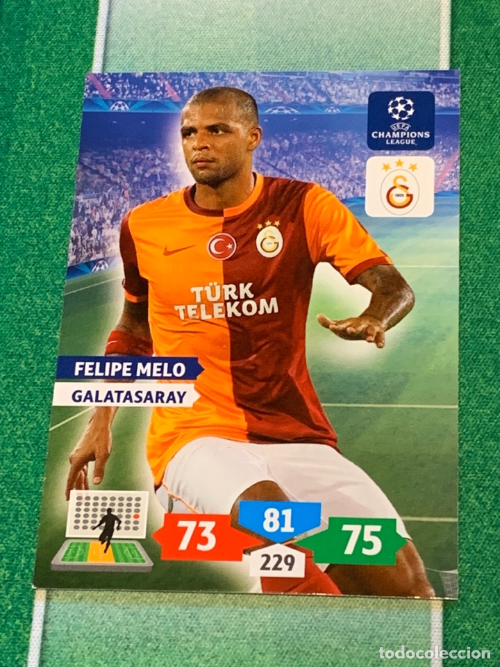 Cartes &agrave; collectionner de Football: Felipe Mel&oacute; Galatasaray Adrenalyn Champions 2013 2014 13 14 Panini