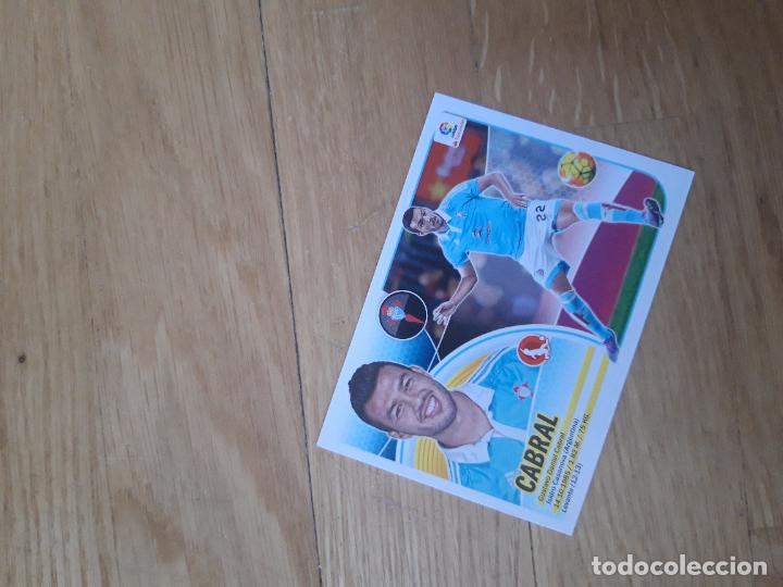 Cromos de f&uacute;tbol: Cabral 4 celta este 16 17 2016 2017 sin pegar - Foto 1