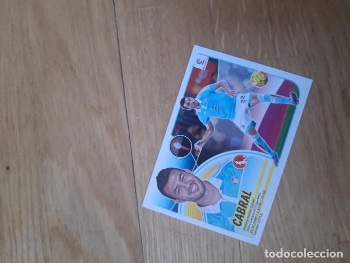 Cromos de f&uacute;tbol: Cabral 4 celta este 16 17 2016 2017 sin pegar - Foto 1