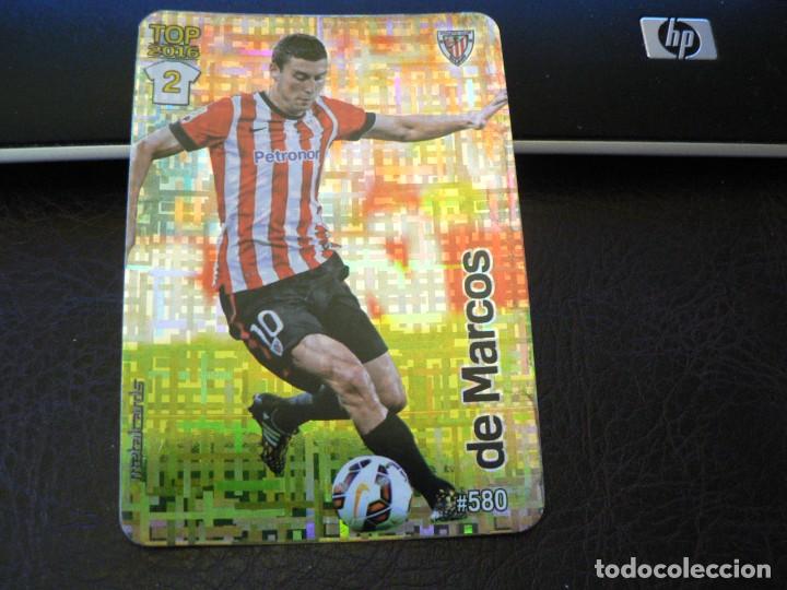 Cromos de F&uacute;tbol: MUNDICROMO QUIZ LIGA 2015 2016 15 16 TOP BRILLO FONDO TETRIS DE MARCOS ATHLETIC CLUB