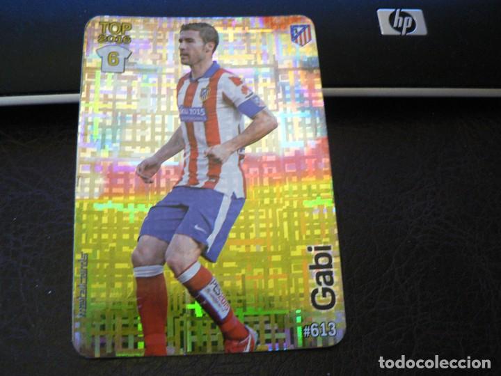 Cromos de F&uacute;tbol: MUNDICROMO QUIZ LIGA 2015 2016 15 16 TOP BRILLO FONDO TETRIS GABI ATLETICO DE MADRID