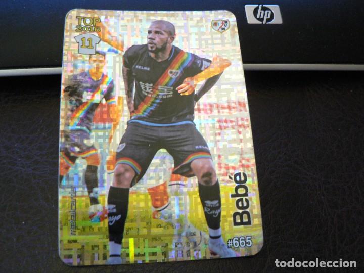 Cromos de F&uacute;tbol: MUNDICROMO QUIZ LIGA 2015 2016 15 16 TOP BRILLO FONDO TETRIS BEBE RAYO VALLECANO