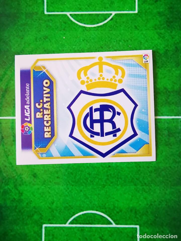 Football Stickers: CROMO FUTBOL 11 12 SIN PEGAR LIGA ESTE 2011 2012 RC RECREATIVO DE HUELVA ESCUDO