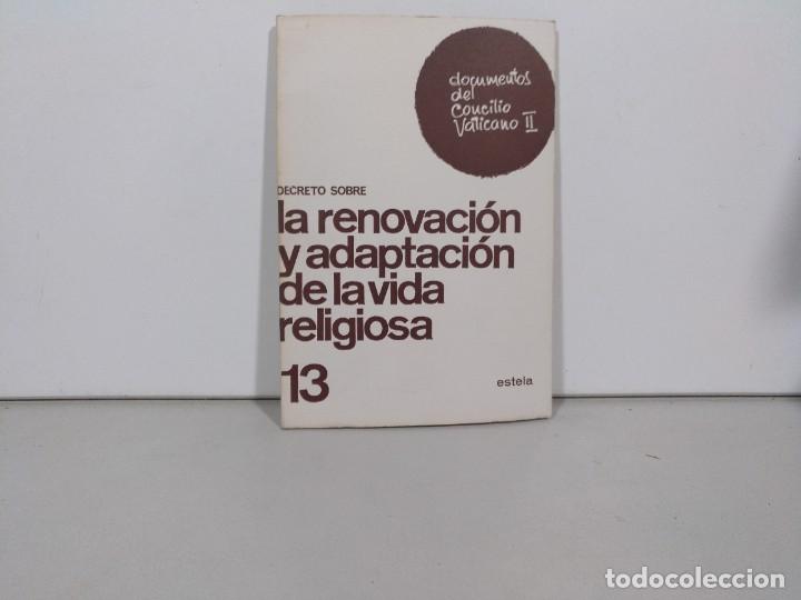 Cromos de F&uacute;tbol: LIBRO - LA RENOVACI&Oacute;N Y ADAPTACI&Oacute;N DE LA VIDA RELIGIOSA - EDITORIAL ESTELA - 1966 / 15.152