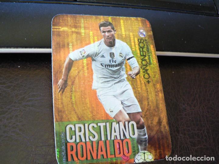 Cromos de F&uacute;tbol: MUNDICROMO QUIZ LIGA 2015 2016 15 16 CRISTIANO RONALDO CA&Ntilde;ONEROS FONDO SECURITY LIMITED EDITION