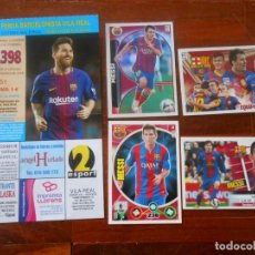 Cromos de Fútbol: FUTBOL ORGINAL LOTE VARIOS CROMOS CROMO MESSI DISTINTAS TEMPORADAS BARSA BARCELONA FOOTBALL CARD. Lote 276552308