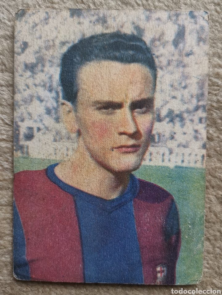 Fu&szlig;ball-Sticker: Cromo BIOSCA - Jugador del F&uacute;tbol Club Barcelona -Chocolates Dulcinea de Quintana de la Orden 7x10cm