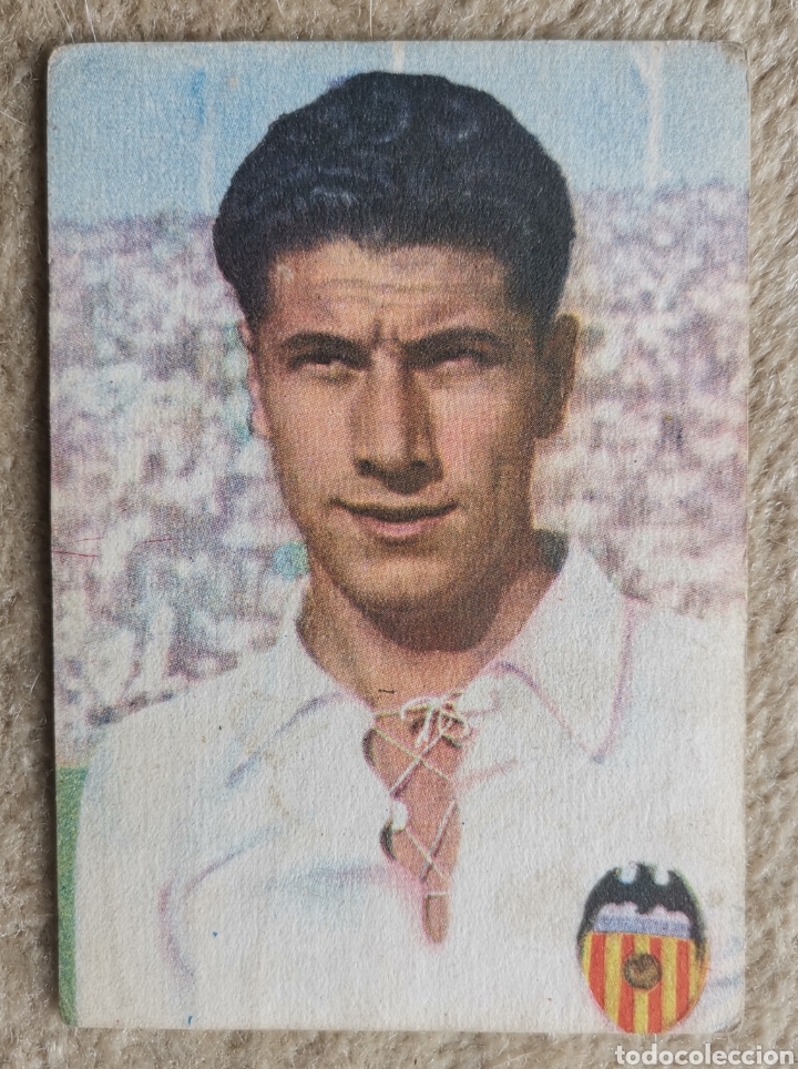 Fu&szlig;ball-Sticker: Cromo BUQUE - Valencia Club de F&uacute;tbol -Chocolates Dulcinea de Quintana de la Orden 7x10cm