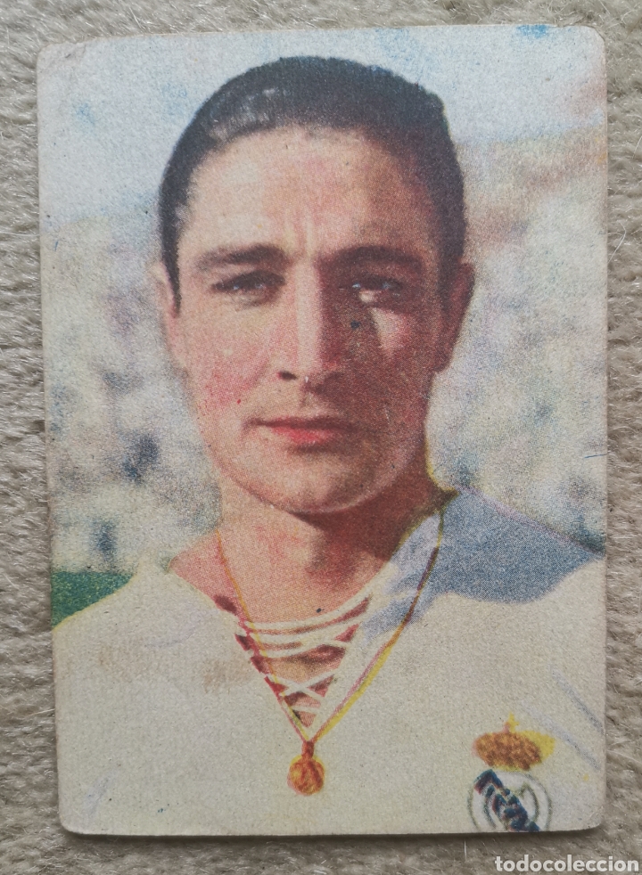 Fu&szlig;ball-Sticker: Cromo OLIVA - Real Madrid Club de F&uacute;tbol -Chocolates Dulcinea de Quintana de la Orden 7x10cm