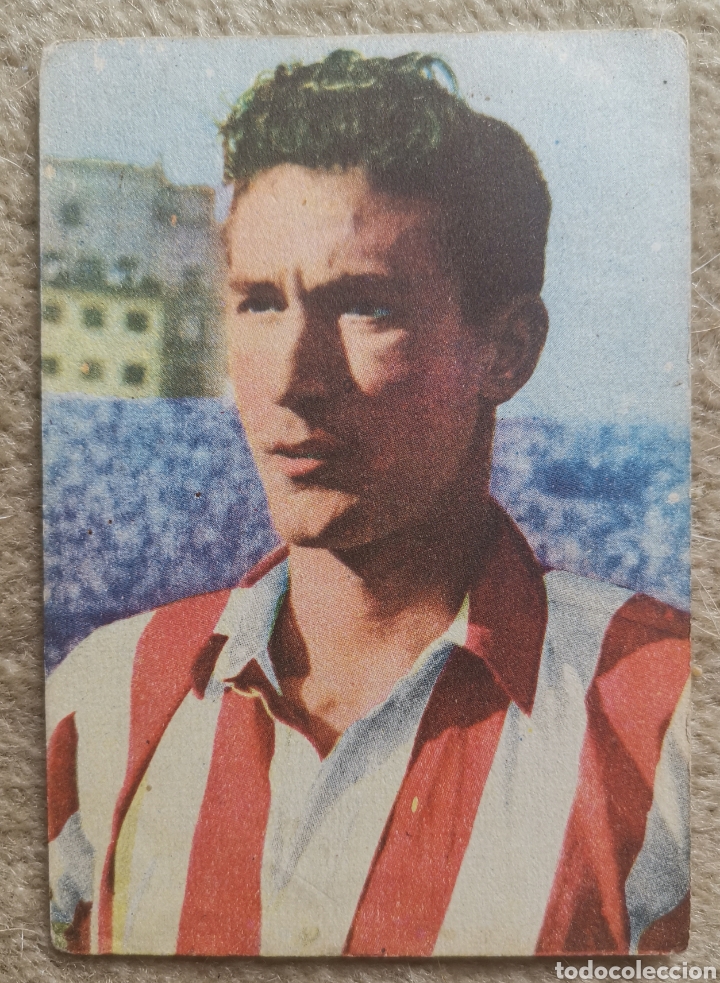 Fu&szlig;ball-Sticker: Cromo MUJICA - Atl&eacute;tico de Madrid Club de F&uacute;tbol -Chocolates Dulcinea de Quintana de la Orden 7x10cm