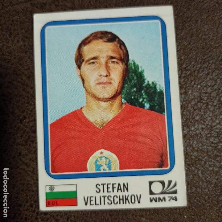 Fu&szlig;ball-Sticker: MUNDIAL VULCANO 1974 CROMO FUTBOL LIGA 74 STEFAN VELITSCHKOV 258 b1