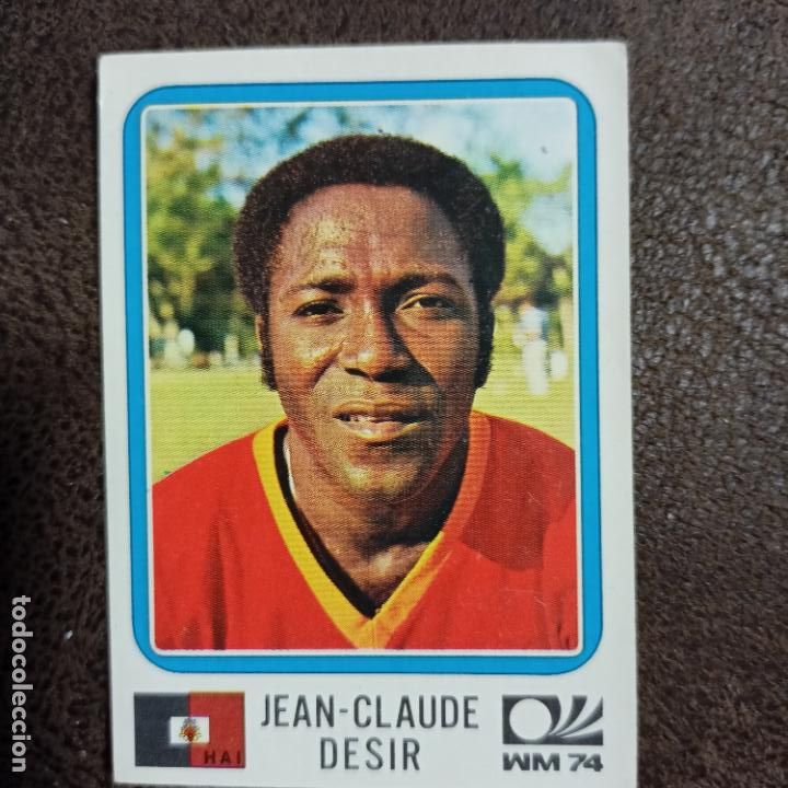 Fu&szlig;ball-Sticker: JEAN CLAUDE DESIR HAITI MUNDIAL ALEMANIA VULCANO 1974 CROMO FUTBOL LIGA 74 - 315 b1