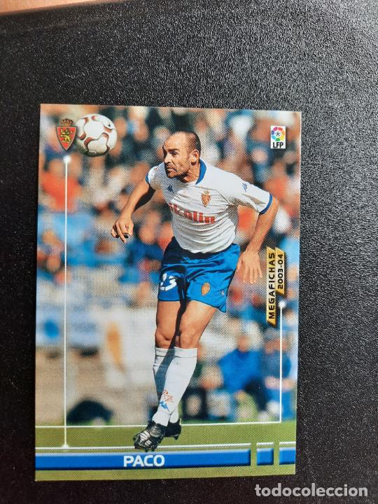 Fu&szlig;ball-Sticker: PACO ZARAGOZA MEGACRACKS PANINI MEGAFICHAS 03 04 CROMO FUTBOL LIGA 2003 2004 A45 - 348