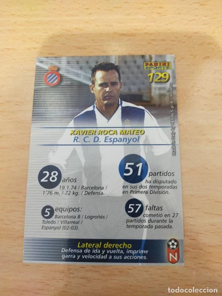 Cromos de f&uacute;tbol: Megafichas 2002/03. Roca. Espanyol. - Foto 2