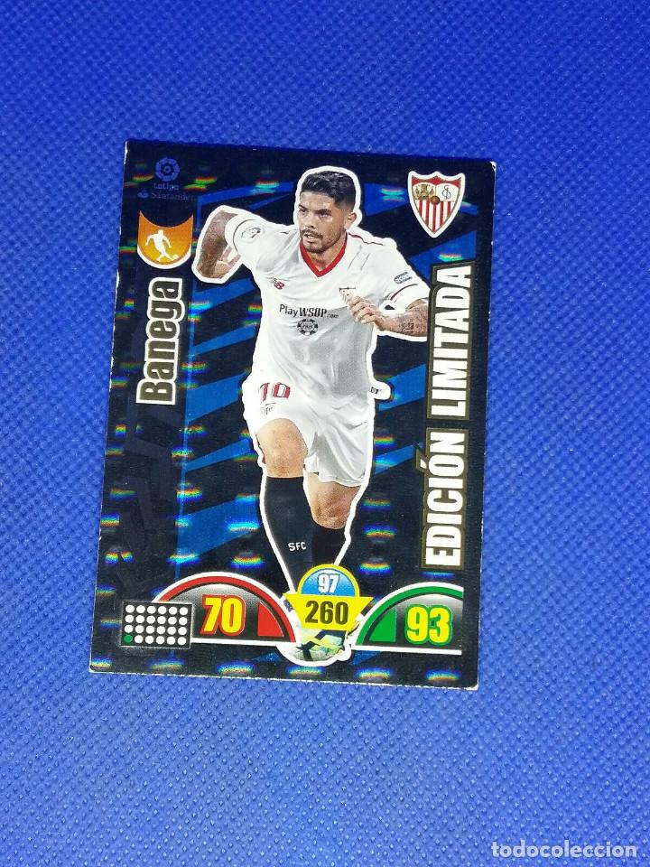 Cromos de f&uacute;tbol: ADRENALYN 2017-18 EDICION LIMITADA BANEGA