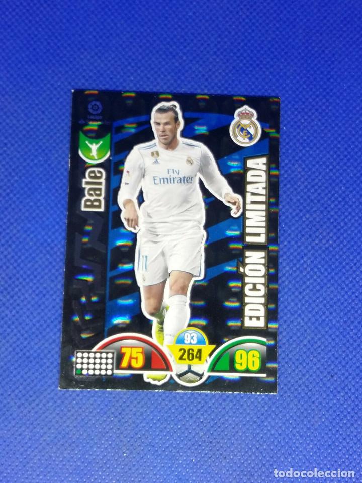 Cromos de f&uacute;tbol: ADRENALYN 2017-18 EDICION LIMITADA BALE - Foto 1