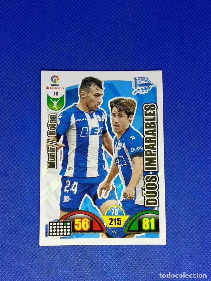 Football Stickers: ADRENALYN 2017-18 DUOS IMPARABLES N&ordm; 18