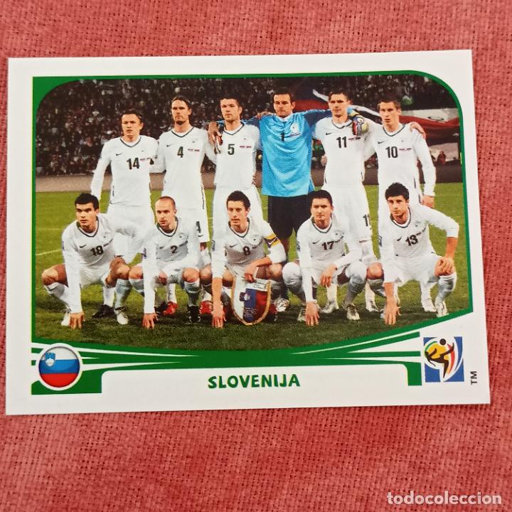 Fu&szlig;ball-Sticker: N&ordm; 239 PLANTILLA SLOVENIJA MUNDIAL SOUTH AFRICA 2010 WORLD CUP 10 PANINI
