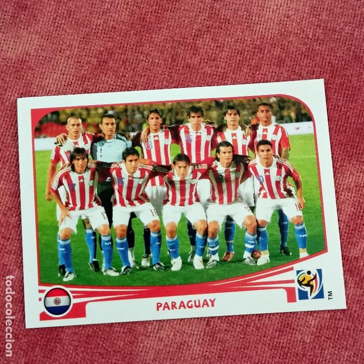 Fu&szlig;ball-Sticker: #429 ALINEACION PARAGUAY MUNDIAL SOUTH AFRICA 2010 PANINI FIFA WORLD CUP STICKERS