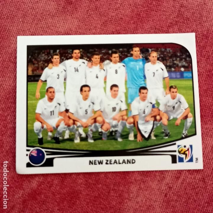 Fu&szlig;ball-Sticker: N&ordm; 448 PLANTILLA NEW ZEALAND MUNDIAL SOUTH AFRICA 2010 WORLD CUP 10 PANINI