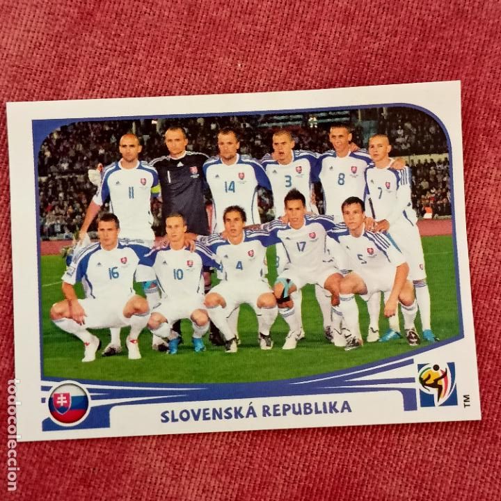 Fu&szlig;ball-Sticker: #467 ALINEACION ESLOVAQUIA MUNDIAL SOUTH AFRICA 2010 PANINI FIFA WORLD CUP STICKERS
