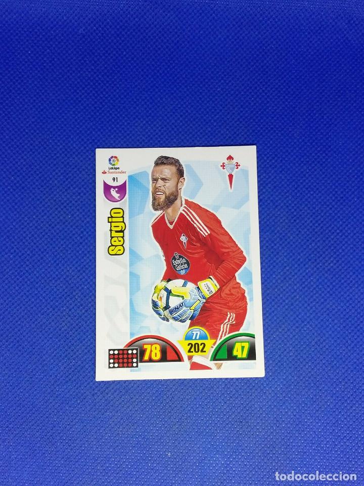 Cromos de f&uacute;tbol: ADRENALYN 2017-18 N&ordm; 91 SERGIO - Foto 1