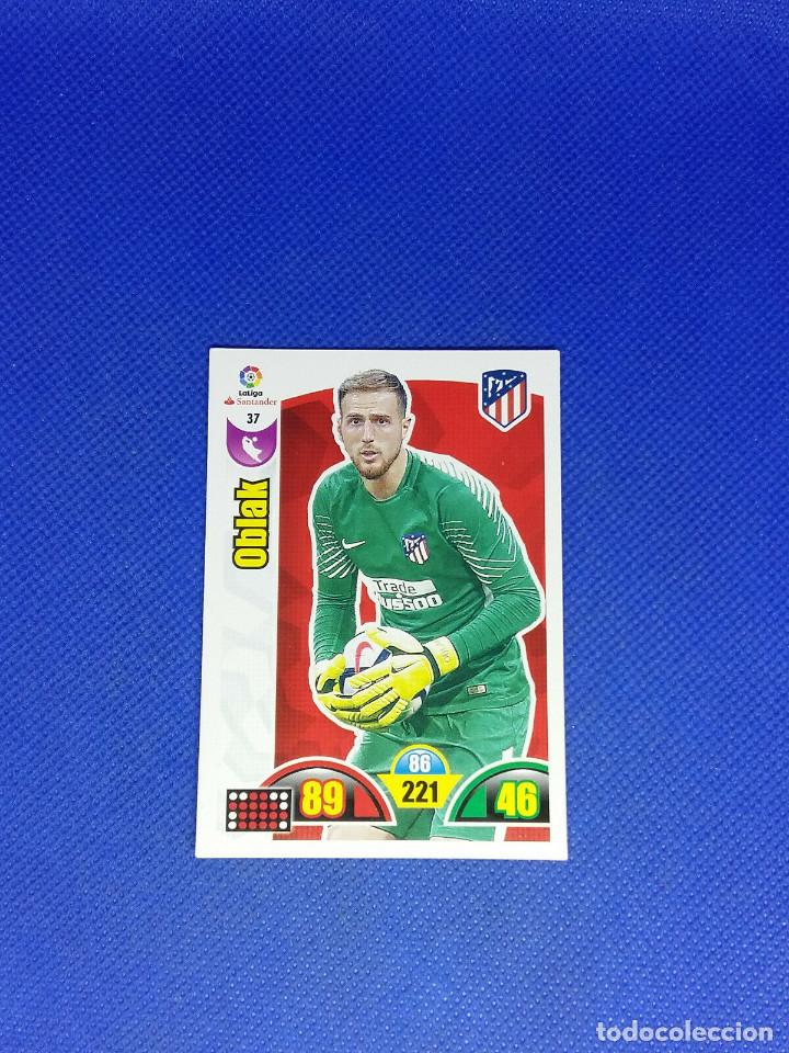 Cromos de f&uacute;tbol: ADRENALYN 2017-18 N&ordm; 37 OBLAK - Foto 1
