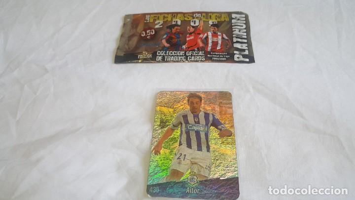 Cromos de F&uacute;tbol: LOTE MUNDICROMO 2008 2009 430 AITOR JASPEADO PLATINUM